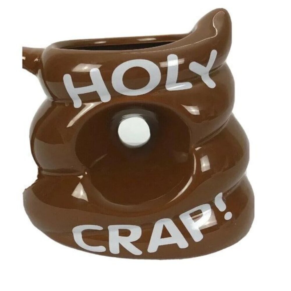 Funny Coffee Mug Holy Crap Mug Poop Mug Novelty Tea Mug Funny Gift Funny Emoji